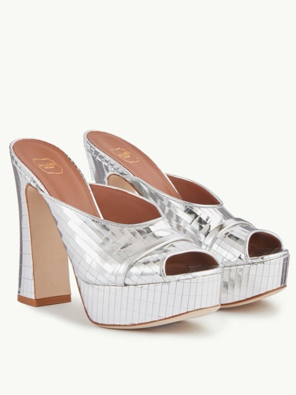 Malone Souliers Disco Ball Platform Mules Sz.41